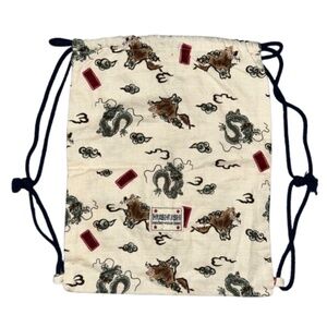 HUSHUSH drawstring bag dragon japanese sentez-vous bien